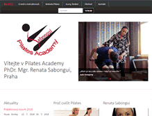 Tablet Screenshot of pilates.cz